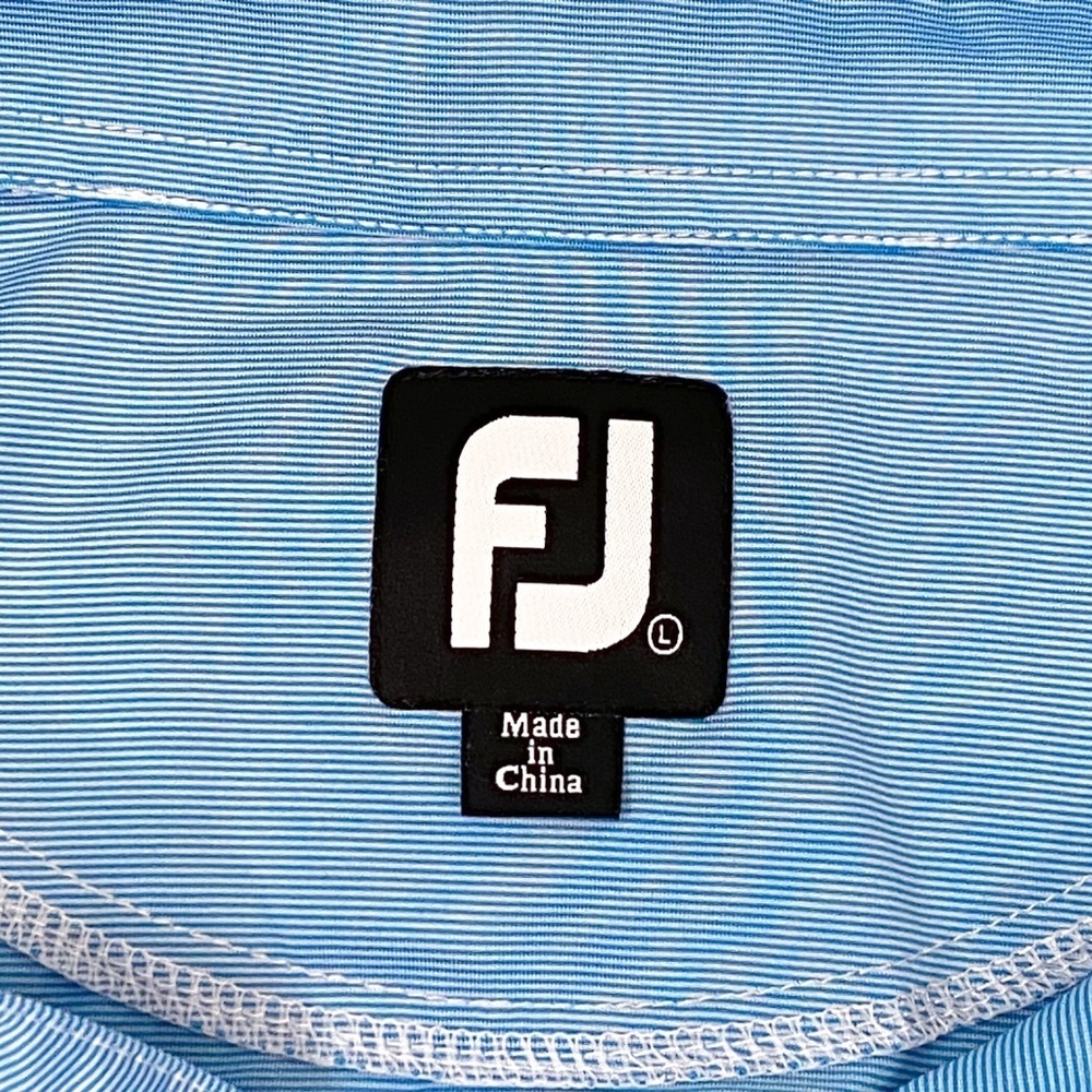 FootJoy Men’s FJ Striped Short Sleeve Polo Golf Shirt Size Large - Picture 7 of 8